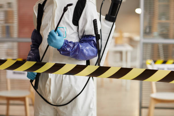 Professional Biohazard Cleanup technician working in Franklinville, NC